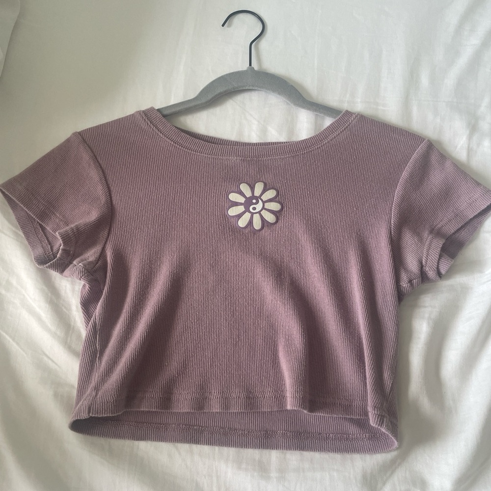 Flower cropped t-shirt from pacsun